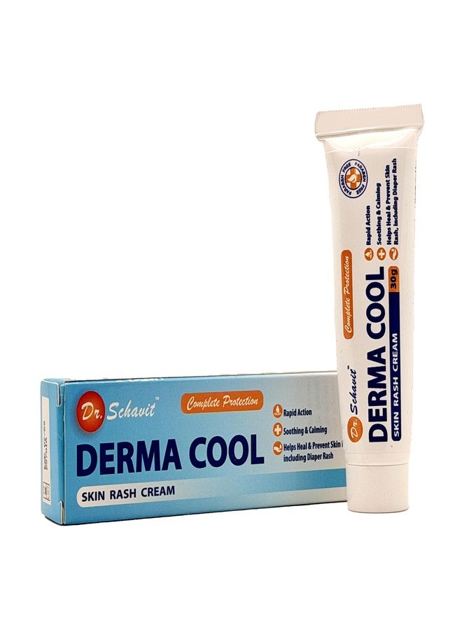 Dr. Schavit Derma Cool Skin Rash Cream – Rapid-Action Soothing Relief for Red, Irritated, Dry Skin & Diaper Rash – Helps Heal, Protect & Prevent Rashes. Intensive Care Formula 30g - Image 1